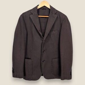 LBM 1911 Tailored Limited Blazer Sport Coat Men 40R (50 EUR) Brown Cotton 3/2